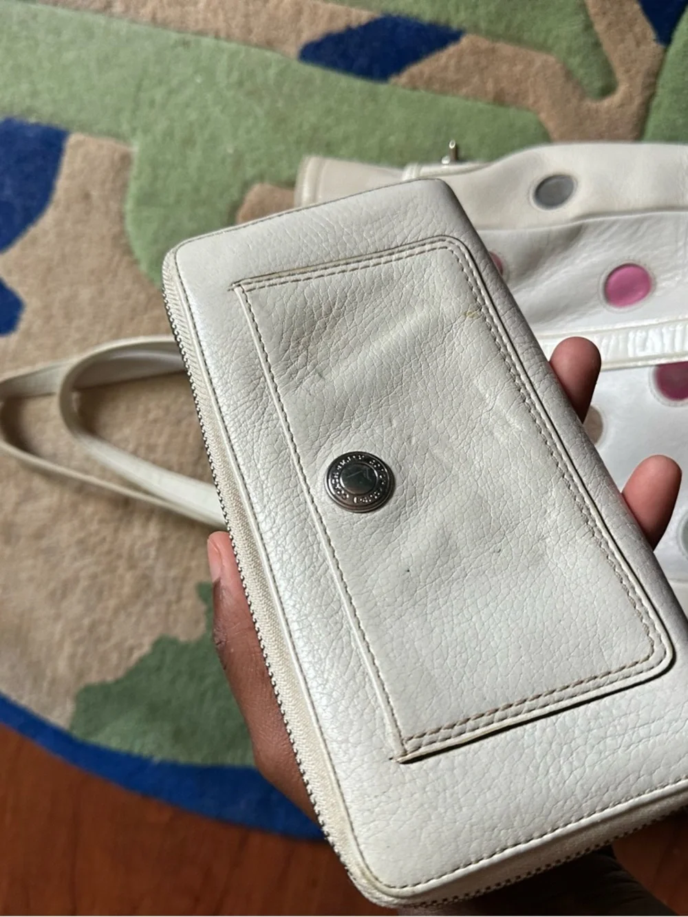 Coach Colorful Polka Dot Bag with Wallet - Picture 8 of 11